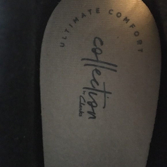 ☀️Clarks Emslie Cyndi Black Leather Booties w Buckle - Picture 7 of 8